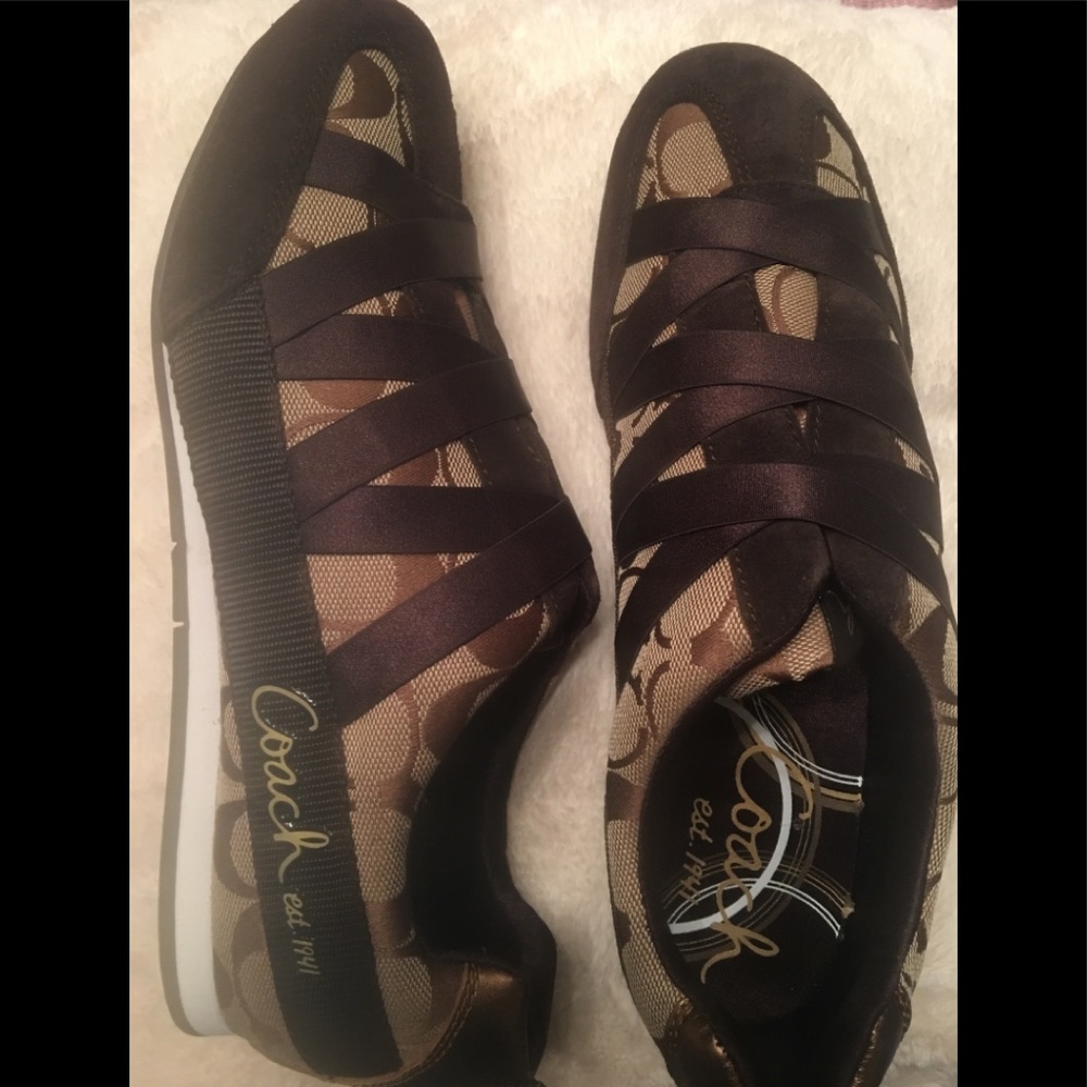 Coach sneakers. Never been worn.